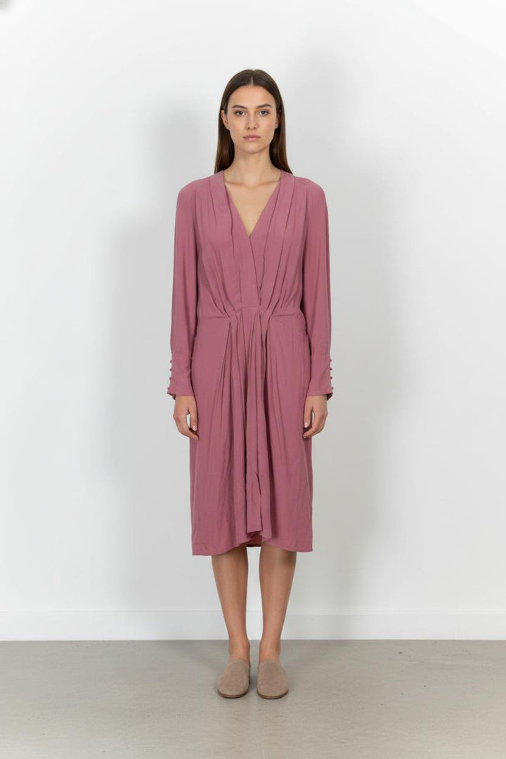 Robe Midi Rose - Taille XS/34 de la marque Suncoo | PARAD103390 - Vendu par Paradigme - Image 1