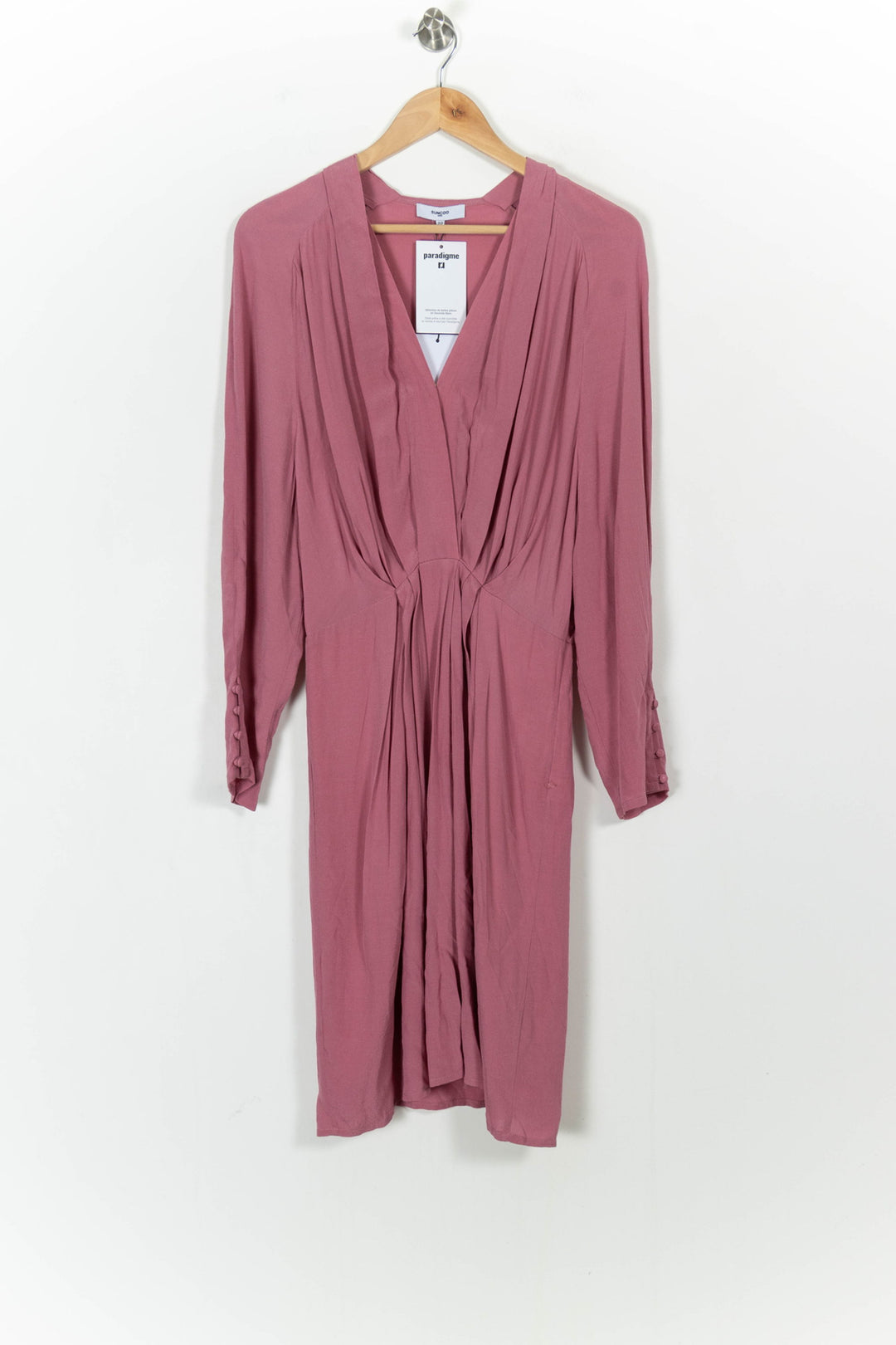 Robe Midi Rose - Taille XS/34 de la marque Suncoo | PARAD103390 - Vendu par Paradigme - Image 2