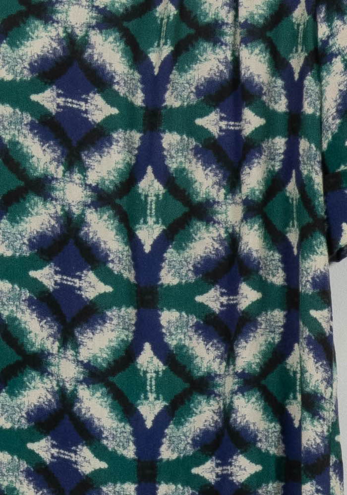 Robe Bleu et Vert - Taille M/38 de la marque La Fée Maraboutée | PARAD103391 - Vendu par Paradigme - Image 3