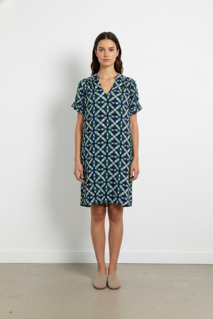 Robe Bleu et Vert - Taille M/38 de la marque La Fée Maraboutée | PARAD103391 - Vendu par Paradigme - Image 1