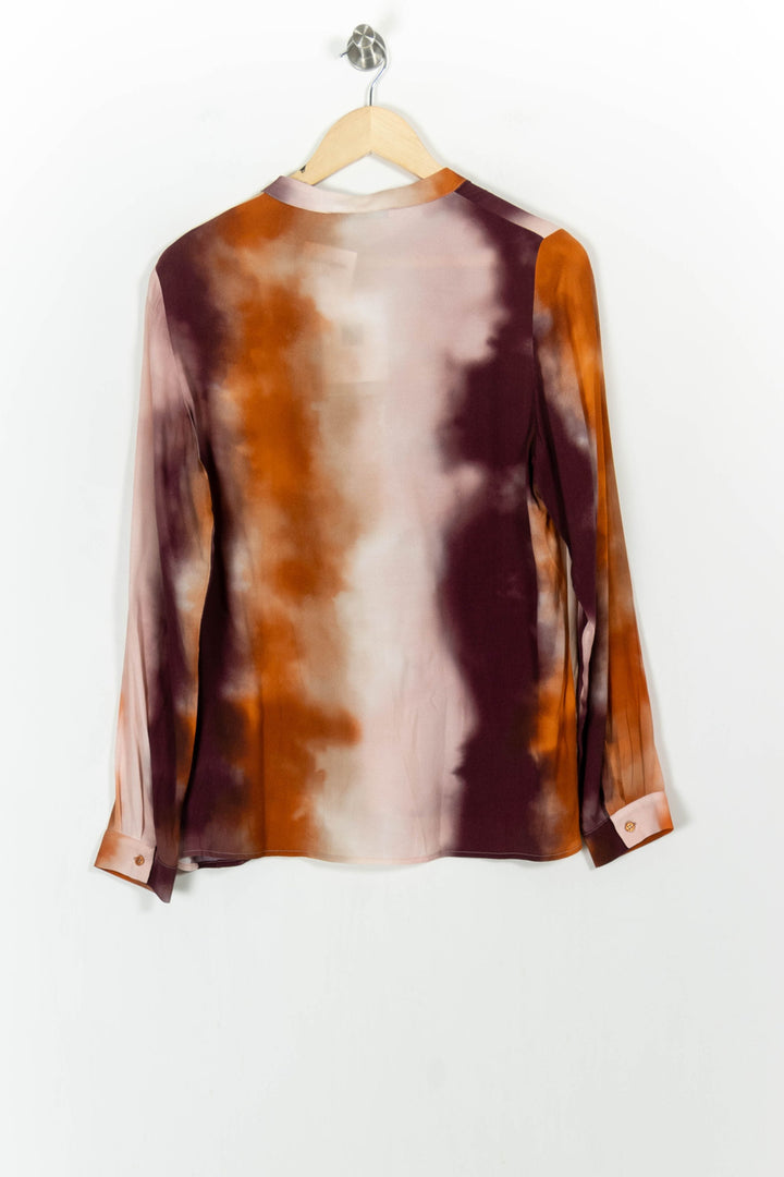 Chemisier Marron et Orange - Taille L/40 de la marque La Fée Maraboutée | PARAD103392 - Vendu par Paradigme - Image 4