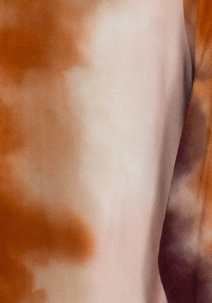 Chemisier Marron et Orange - Taille L/40 de la marque La Fée Maraboutée | PARAD103392 - Vendu par Paradigme - Image 3
