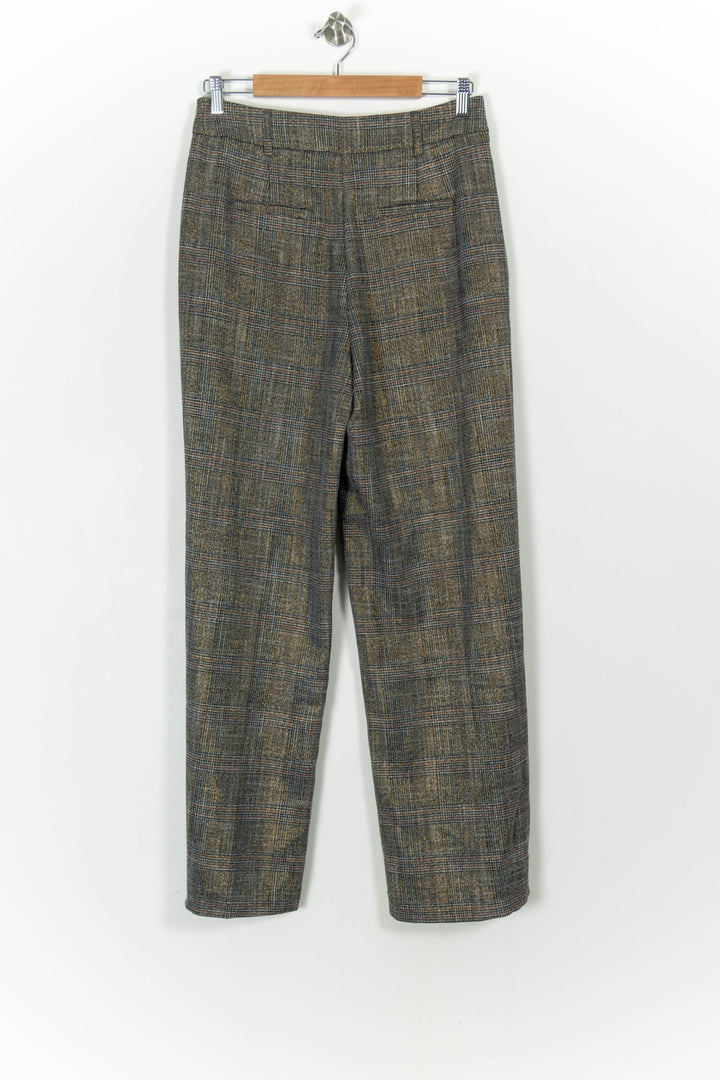 Pantalon À Carreaux Beige et Gris - Taille L/40 de la marque La Fée Maraboutée | PARAD103396 - Vendu par Paradigme - Image 4