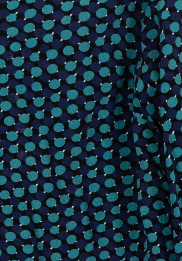 Blouse Bleue et Verte - Taille L/40 de la marque La Fée Maraboutée | PARAD103398 - Vendu par Paradigme - Image 3