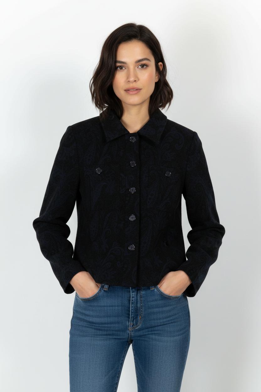 Veste Bleue - Taille M/38 de la marque La Fée Maraboutée | PARAD103399 - Vendu par Paradigme - Image 1