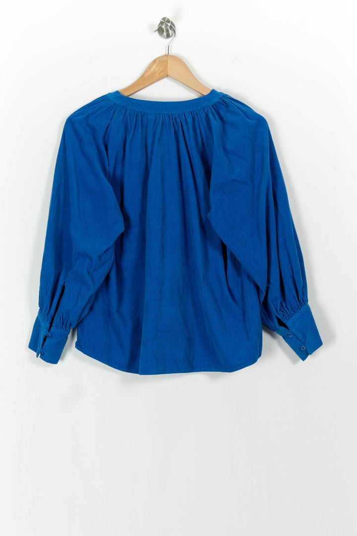 Blouse Bleue - Taille M/38 de la marque La Fée Maraboutée | PARAD103400 - Vendu par Paradigme - Image 4