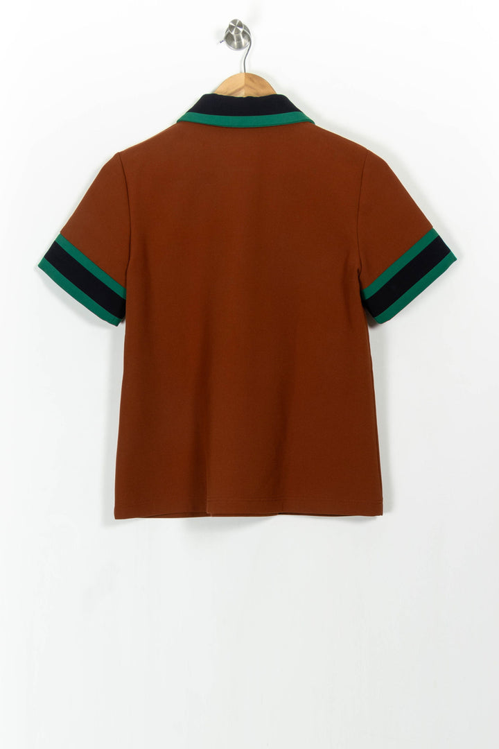 Polo Marron et Vert - Taille S/36 de la marque Tara Jarmon | PARAD103401 - Vendu par Paradigme - Image 4