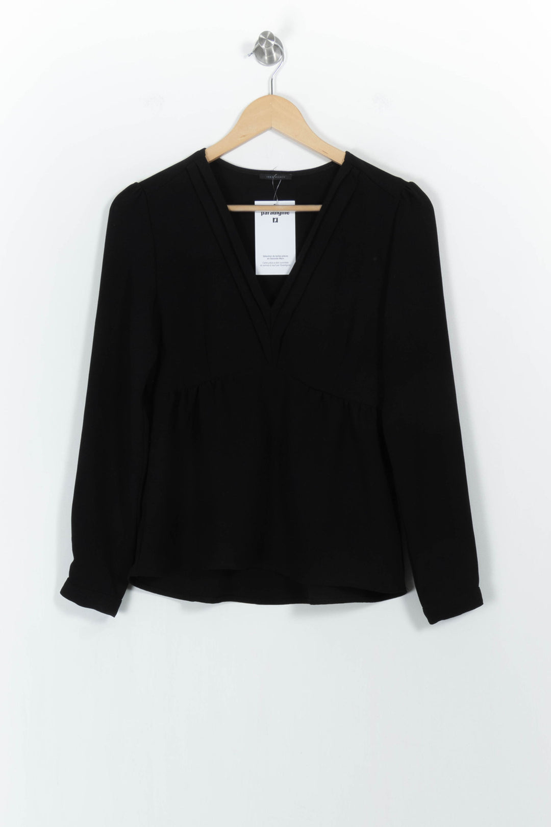 Blouse Noire - Taille S/36 de la marque IKKS | PARAD103402 - Vendu par Paradigme - Image 2