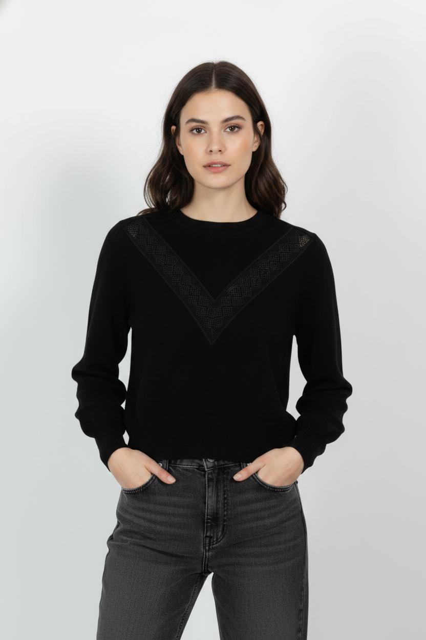 Pull Noir - Taille XS/34 de la marque ZAPA | PARAD103404 - Vendu par Paradigme - Image 1
