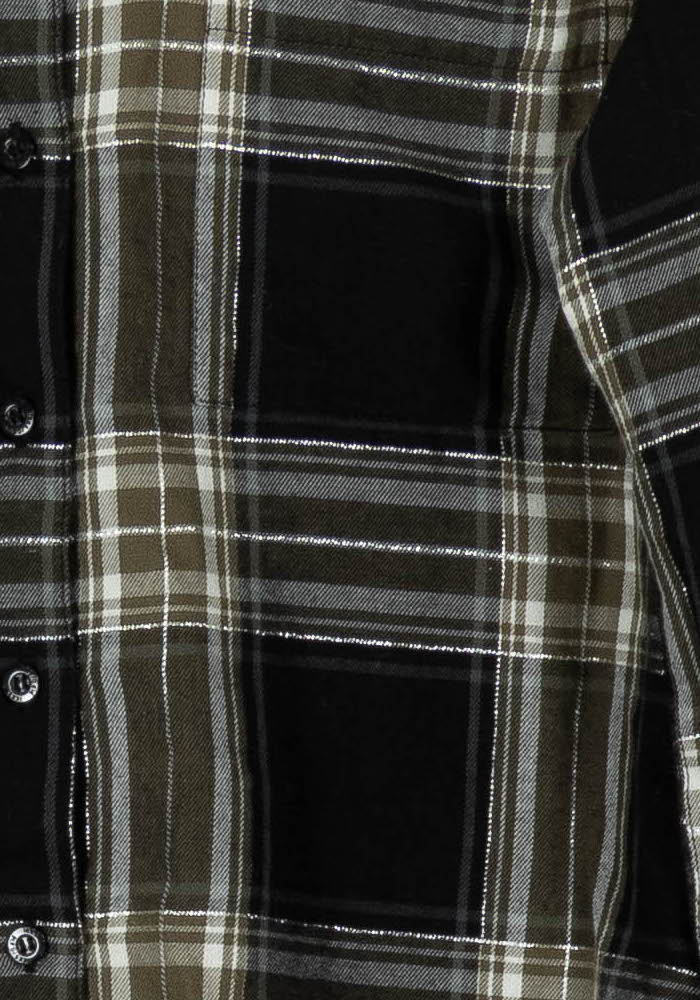 Chemise À Carreaux Noire et Beige - Taille XS/34 de la marque IKKS | PARAD103406 - Vendu par Paradigme - Image 3