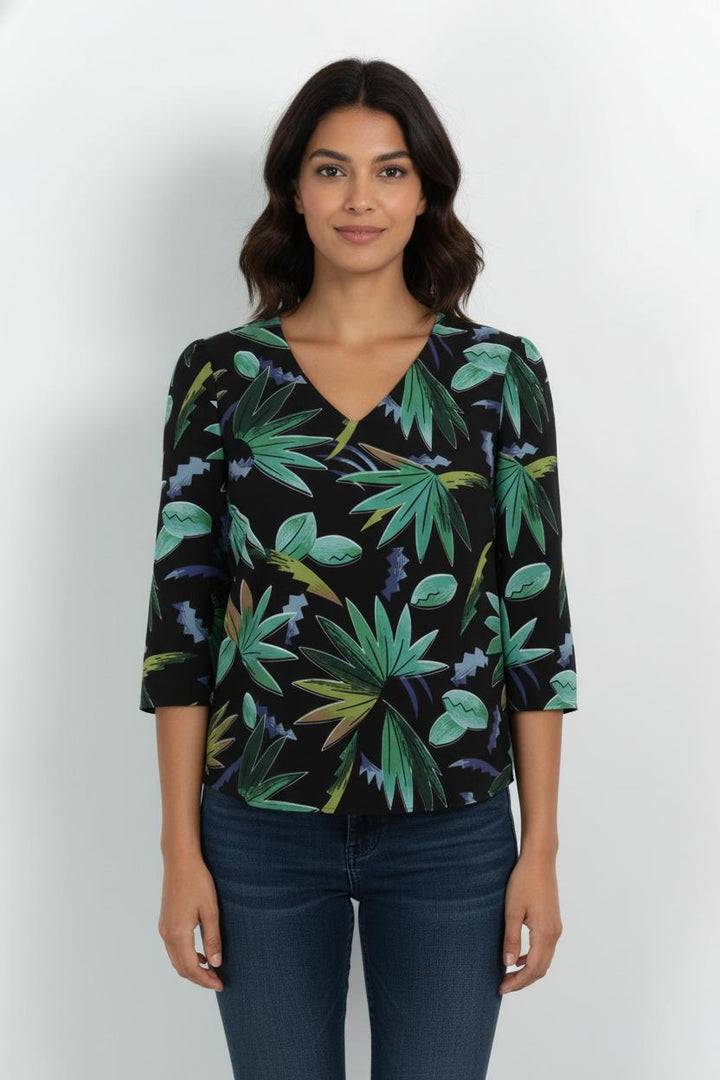 Blouse Noire et Verte - Taille S/36 de la marque Claudie Pierlot | PARAD103413 - Vendu par Paradigme - Image 1