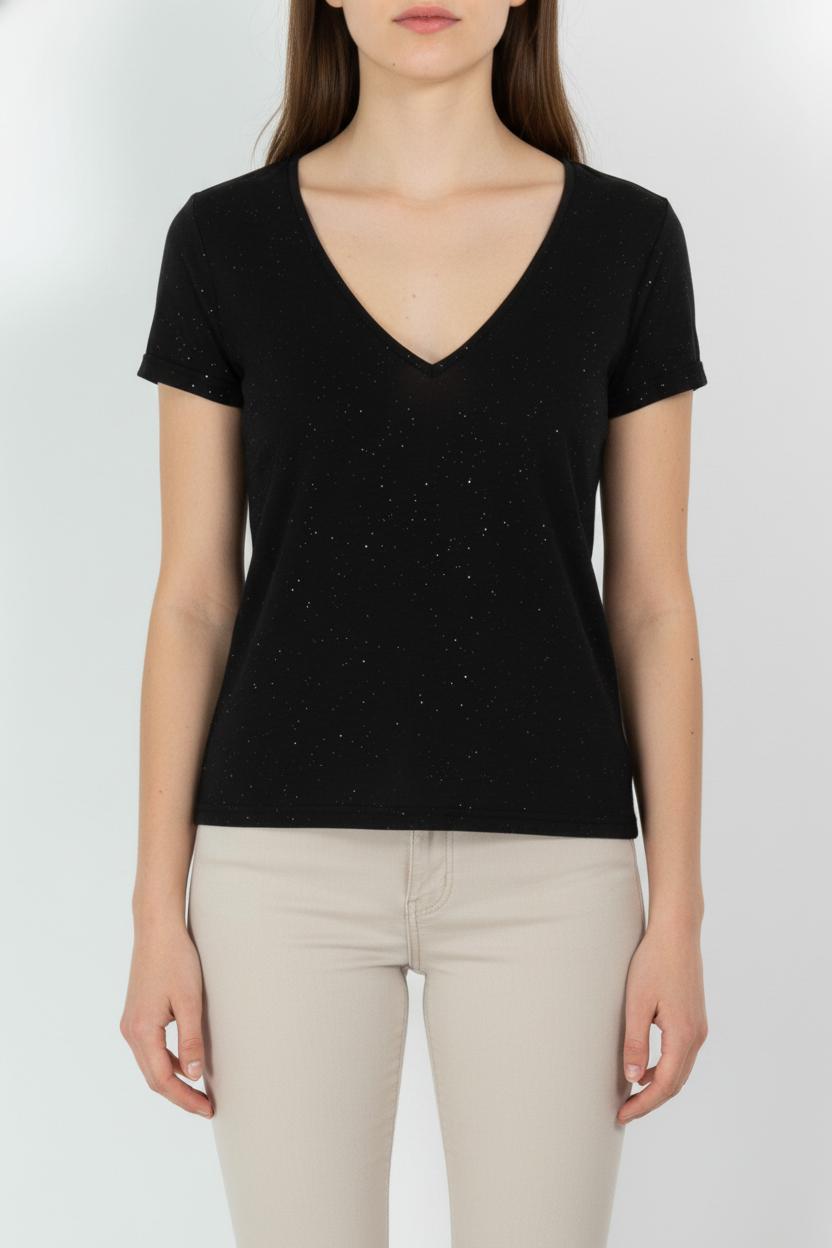 Tee-shirt Noir - Taille S/36 de la marque La Petite Etoile | PARAD103416 - Vendu par Paradigme - Image 1