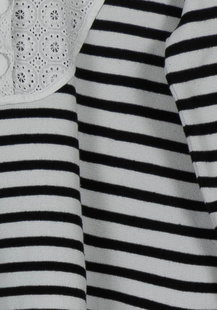 Pull Rayé Noir et Blanc - Taille M/38 de la marque Claudie Pierlot | PARAD103417 - Vendu par Paradigme - Image 3