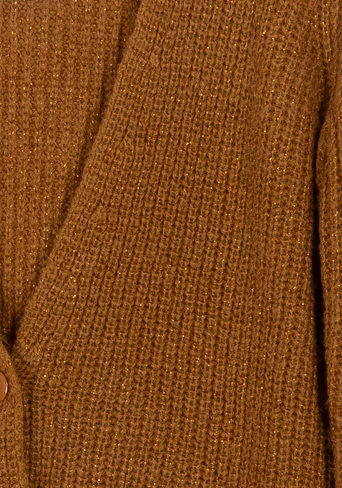 Cardigan Marron - Taille S/36 de la marque La Petite Etoile | PARAD103419 - Vendu par Paradigme - Image 3