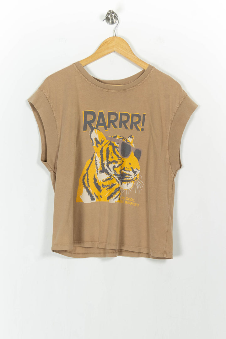 Tee-shirt beige - Taille S/36 de la marque Imprevu | PARAD103425 - Vendu par Paradigme - Image 2