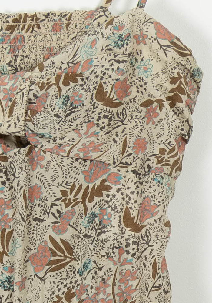 Combinaison Beige à Fleurs - Taille M/38 de la marque Comptoir des Cotonniers | PARAD103428 - Vendu par Paradigme - Image 3