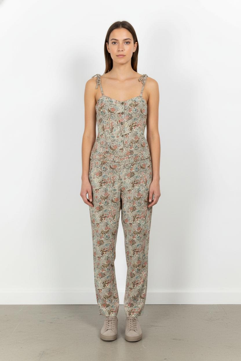 Combinaison Beige à Fleurs - Taille M/38 de la marque Comptoir des Cotonniers | PARAD103428 - Vendu par Paradigme - Image 1