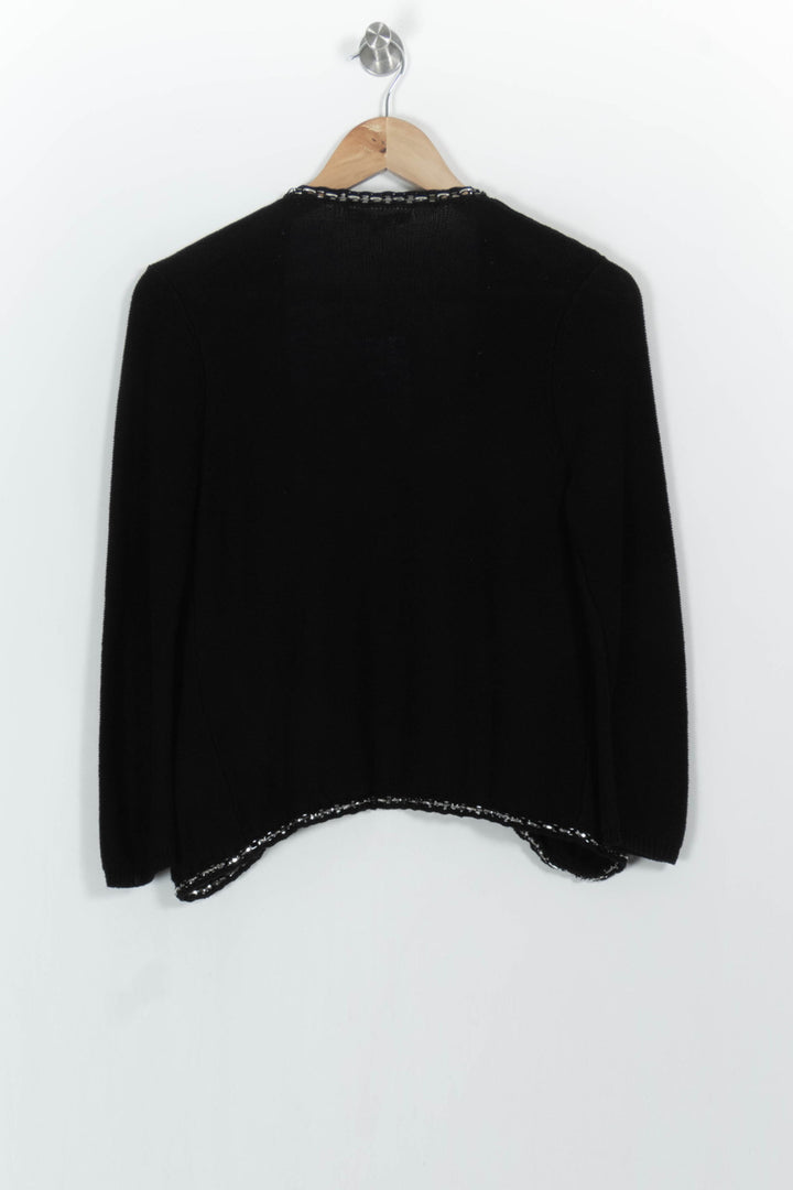 Cardigan Noir et Blanc - Taille S/36 de la marque Maje | PARAD103430 - Vendu par Paradigme - Image 4