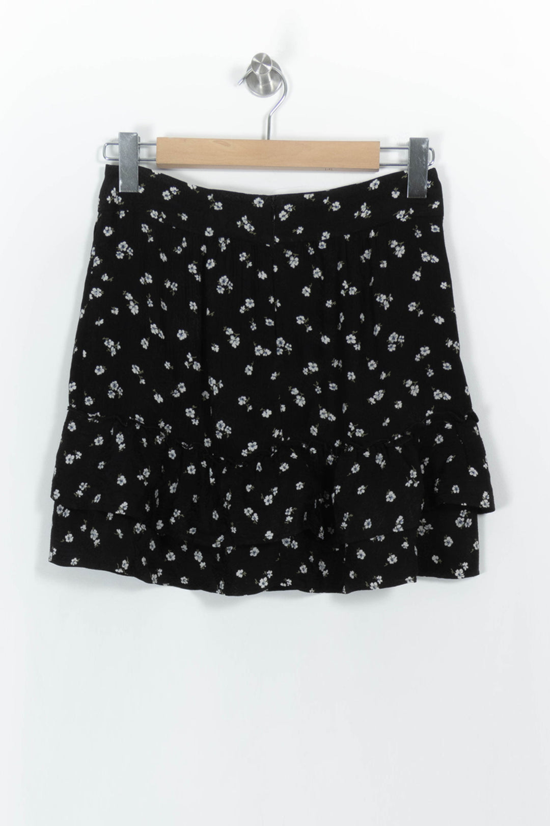 Jupe Volantée Noire et Blanche - Taille S/36 de la marque Sézane | PARAD103431 - Vendu par Paradigme - Image 4