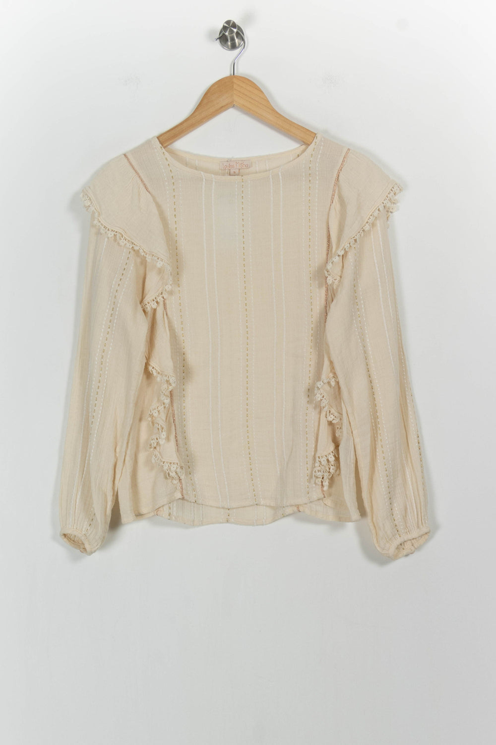 Blouse Beige - Taille S/36 de la marque Louise Misha | PARAD103433 - Vendu par Paradigme - Image 2