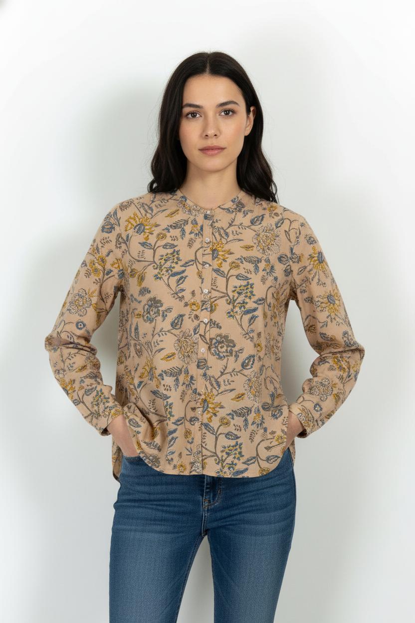 Blouse Beige et Jaune - Taille S/36 de la marque Emile & Ida | PARAD103441 - Vendu par Paradigme - Image 1