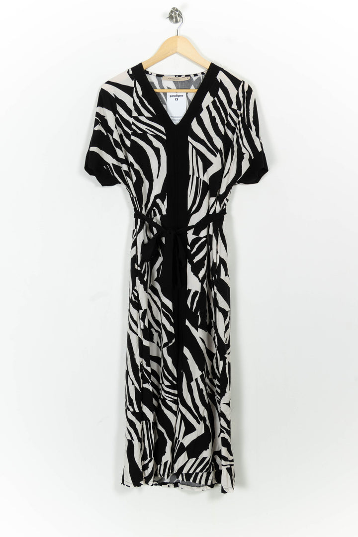 Robe Noire et Blanche - Taille M/38 de la marque La Fée Maraboutée | PARAD103442 - Vendu par Paradigme - Image 2