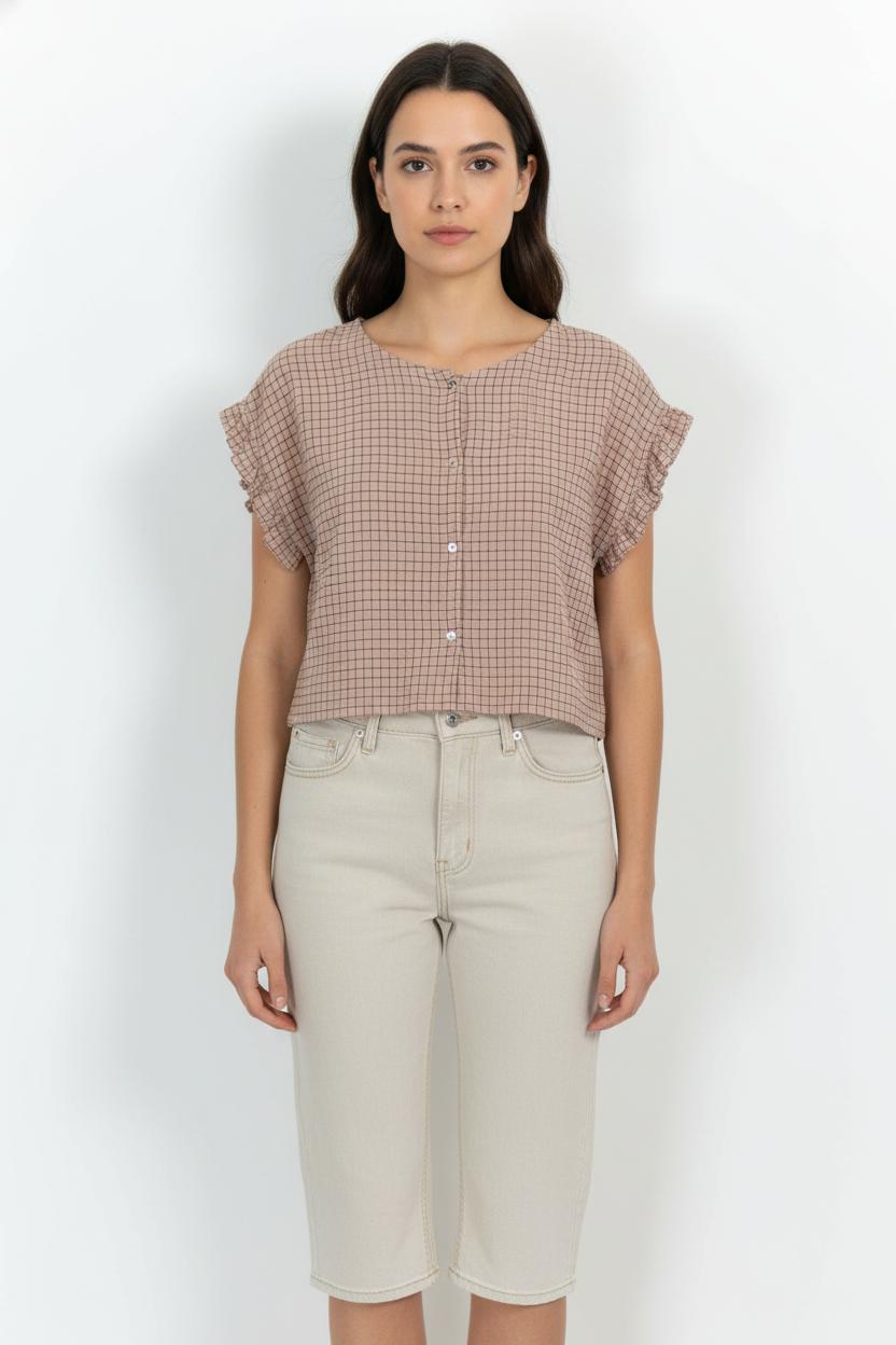 Blouse Rose et Noire - Taille S/36 de la marque Emile & Ida | PARAD103444 - Vendu par Paradigme - Image 1