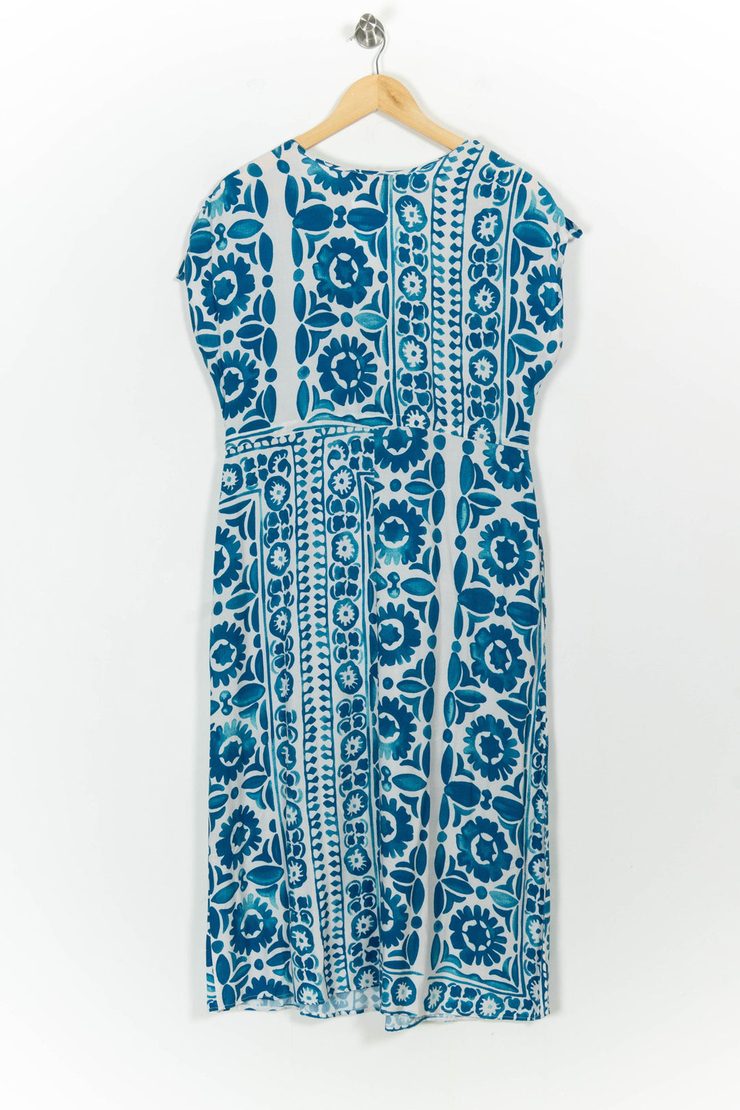 Robe Bleu et Blanche - Taille M/38 de la marque La Fée Maraboutée | PARAD103446 - Vendu par Paradigme - Image 4