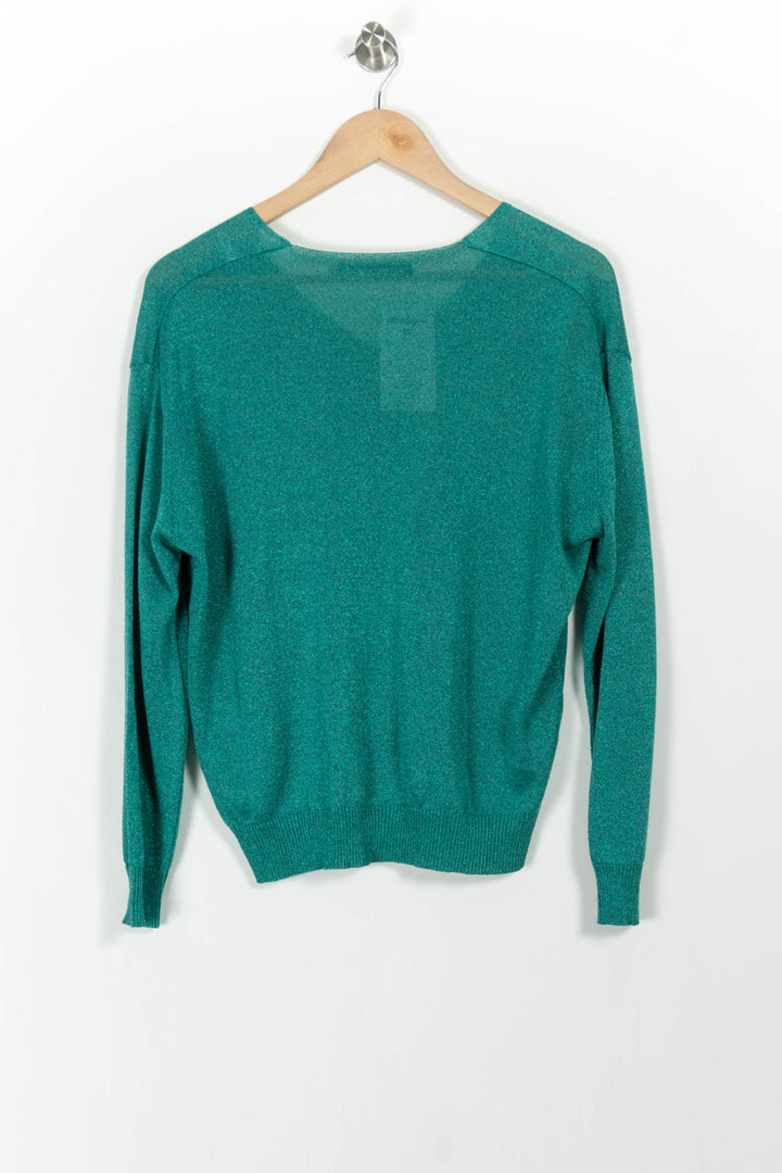Pull Vert - Taille L/40 de la marque La Fée Maraboutée | PARAD103453 - Vendu par Paradigme - Image 4