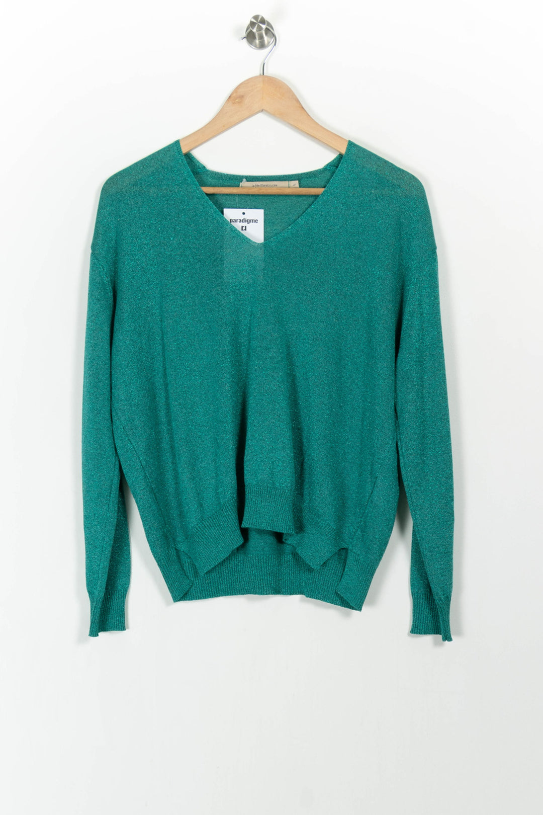 Pull Vert - Taille L/40 de la marque La Fée Maraboutée | PARAD103453 - Vendu par Paradigme - Image 2