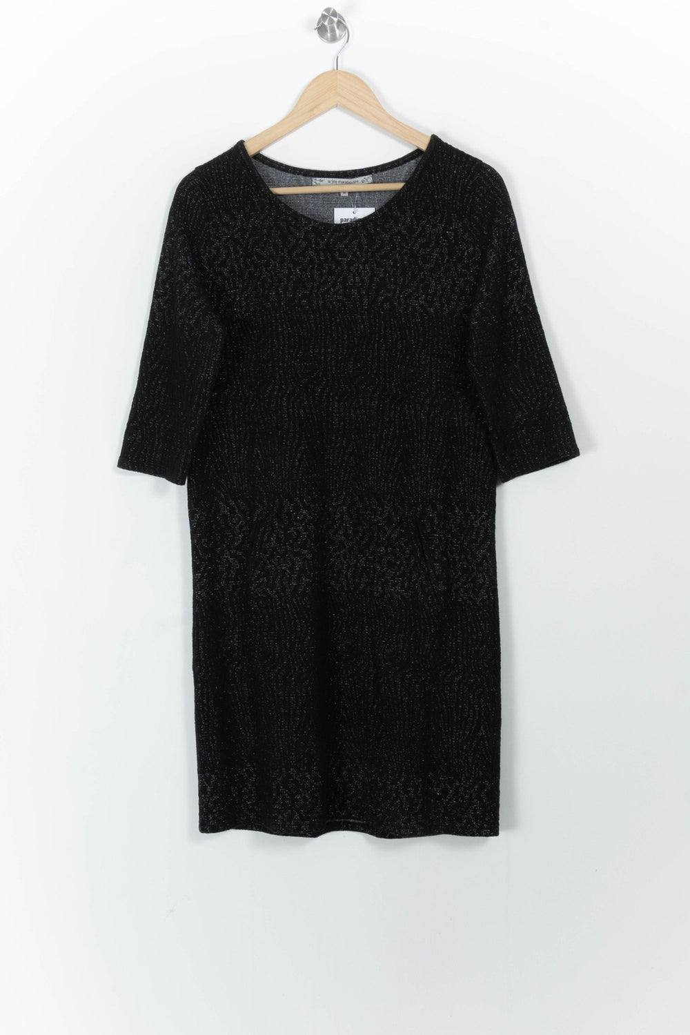 Robe Noire - Taille M/38 de la marque La Fée Maraboutée | PARAD103457 - Vendu par Paradigme - Image 2