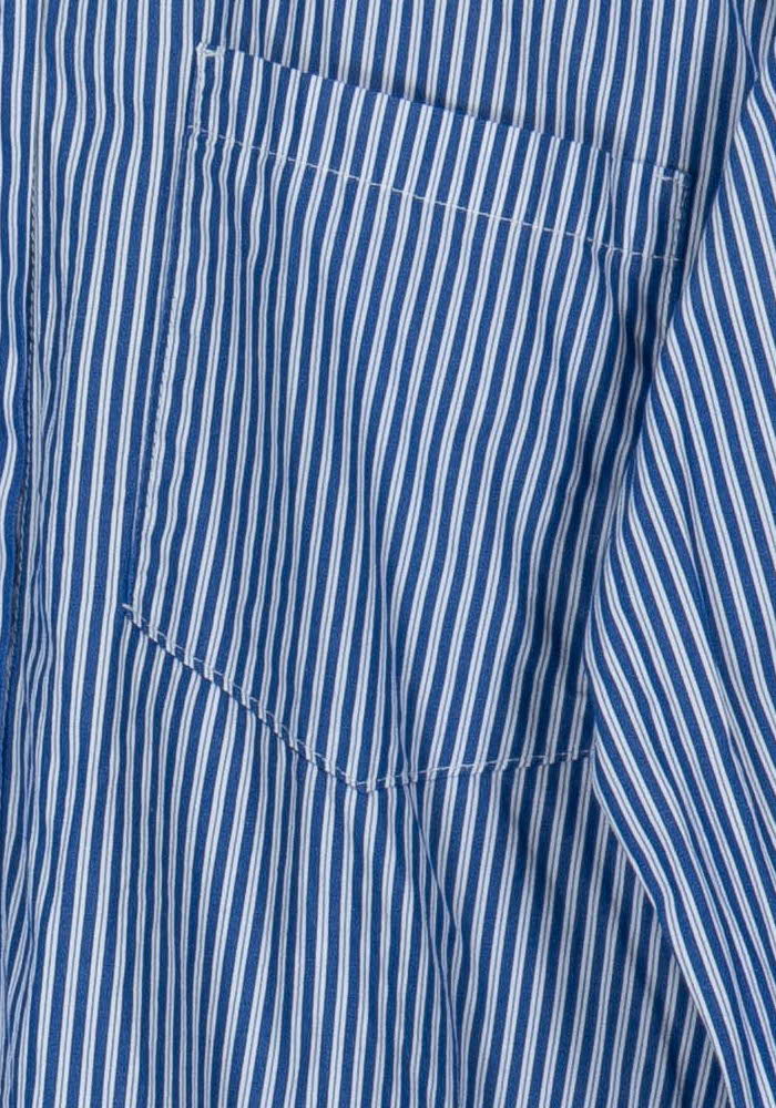 Chemisier Bleu et Blanc - Taille XL/42 de la marque La Fée Maraboutée | PARAD103459 - Vendu par Paradigme - Image 3