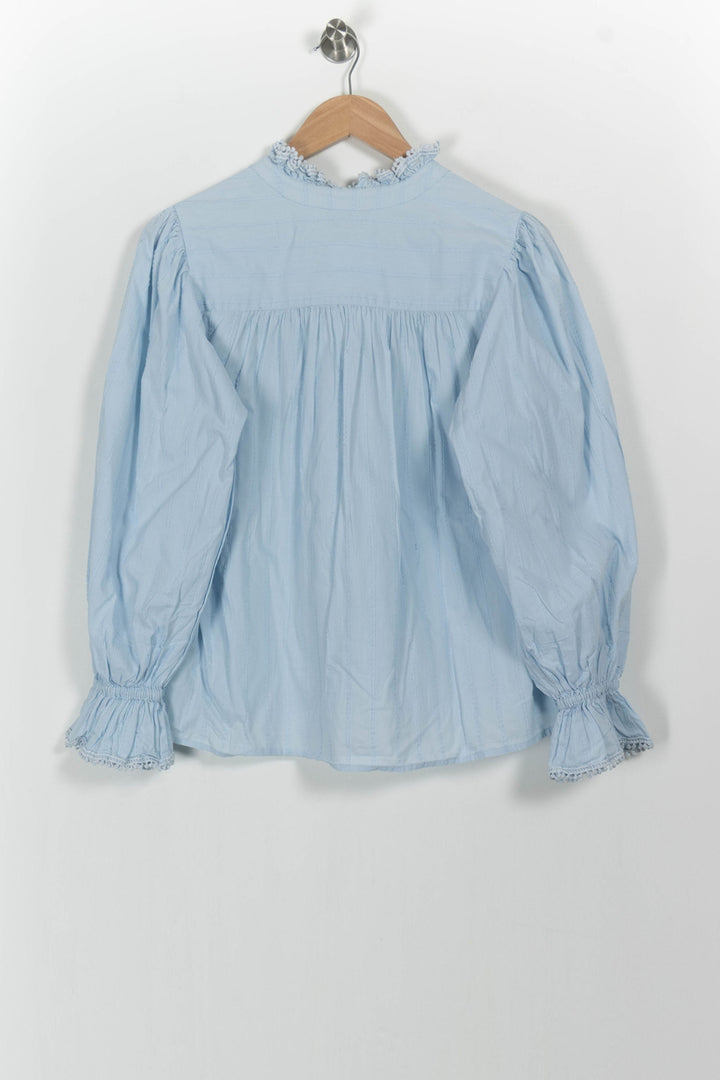 Blouse Bleue - Taille S/36 de la marque Bérénice | PARAD103463 - Vendu par Paradigme - Image 4