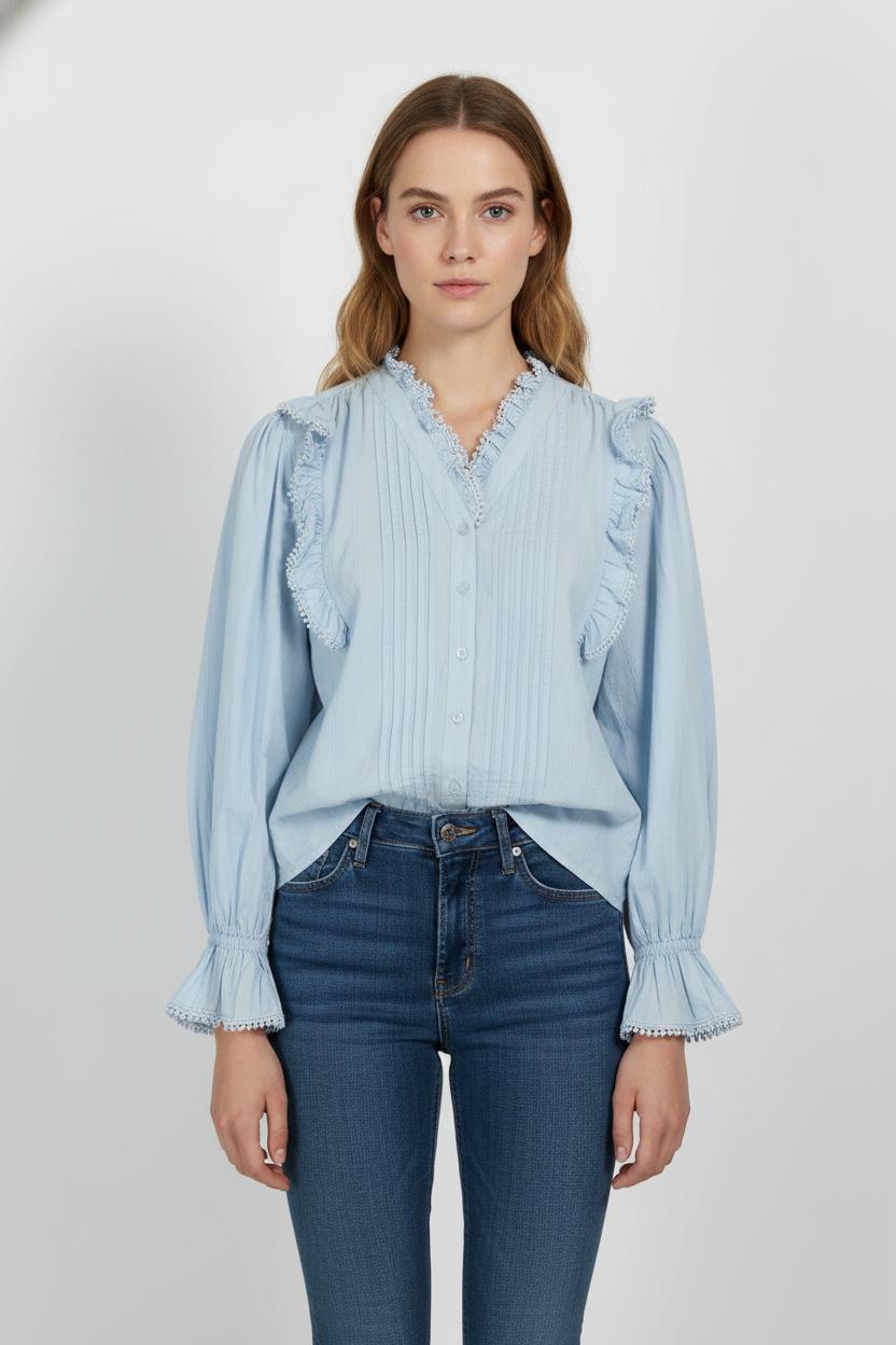 Blouse Bleue - Taille S/36 de la marque Bérénice | PARAD103463 - Vendu par Paradigme - Image 1