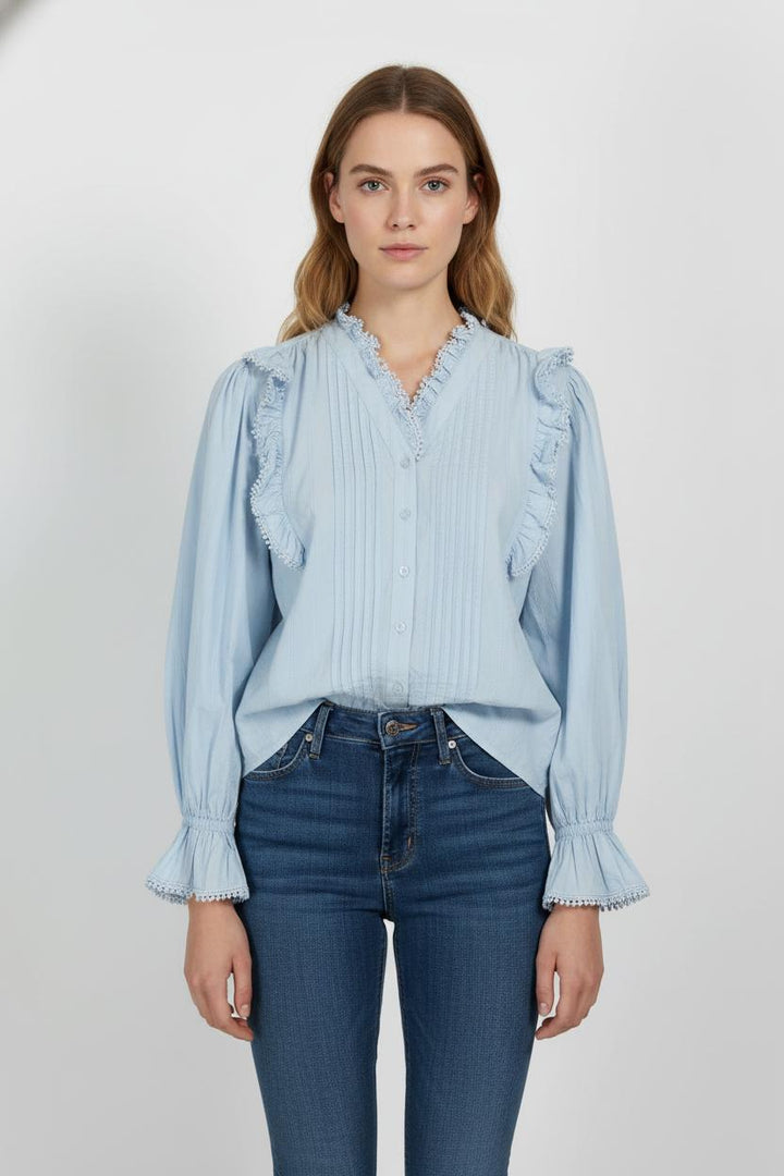 Blouse Bleue - Taille S/36 de la marque Bérénice | PARAD103463 - Vendu par Paradigme - Image 1
