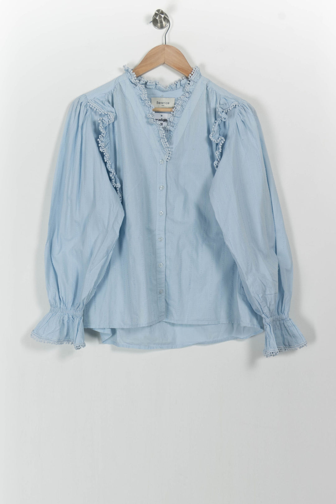 Blouse Bleue - Taille S/36 de la marque Bérénice | PARAD103463 - Vendu par Paradigme - Image 2