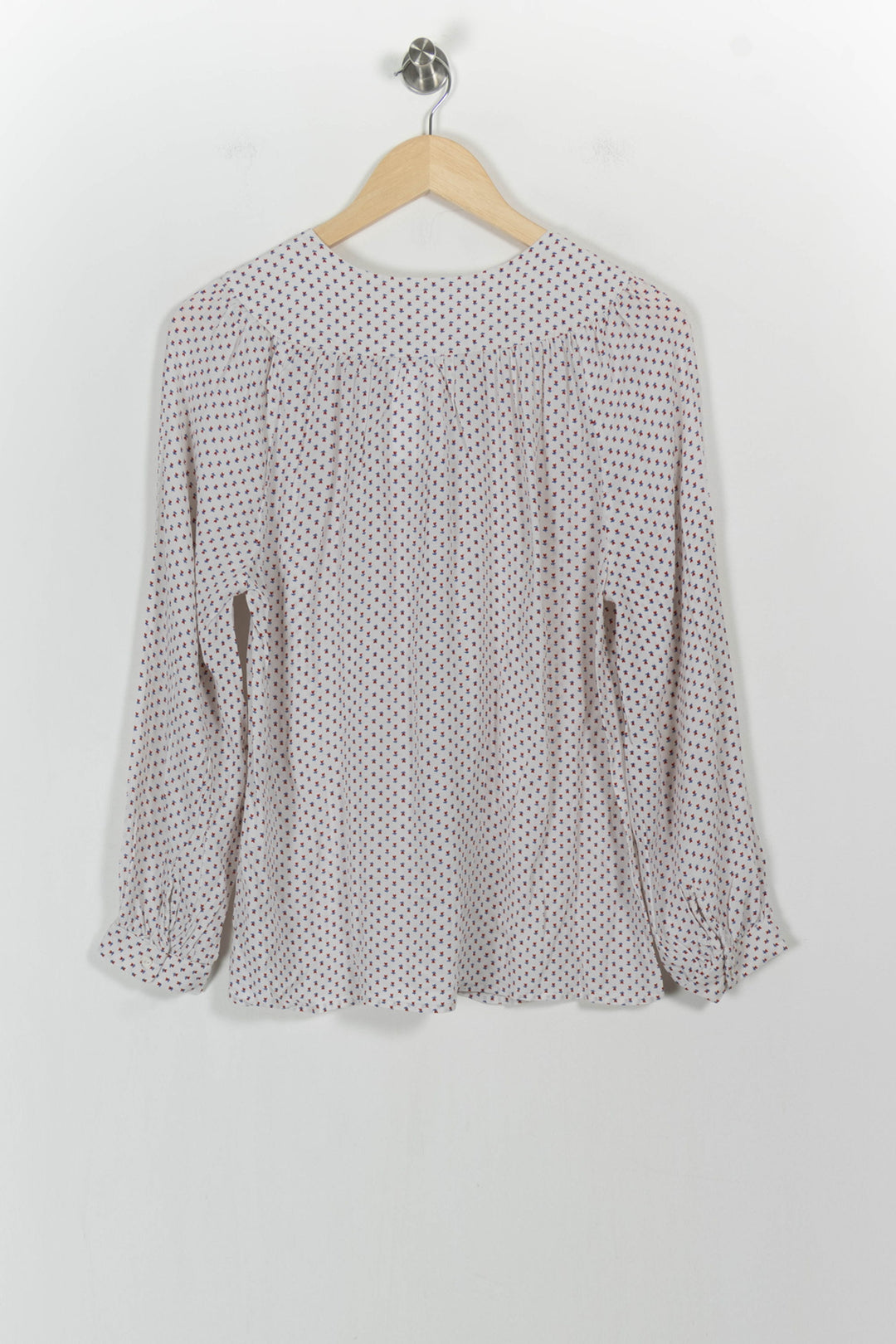 Blouse Blanche et Rouge - Taille S/36 de la marque ba&sh | PARAD103466 - Vendu par Paradigme - Image 4