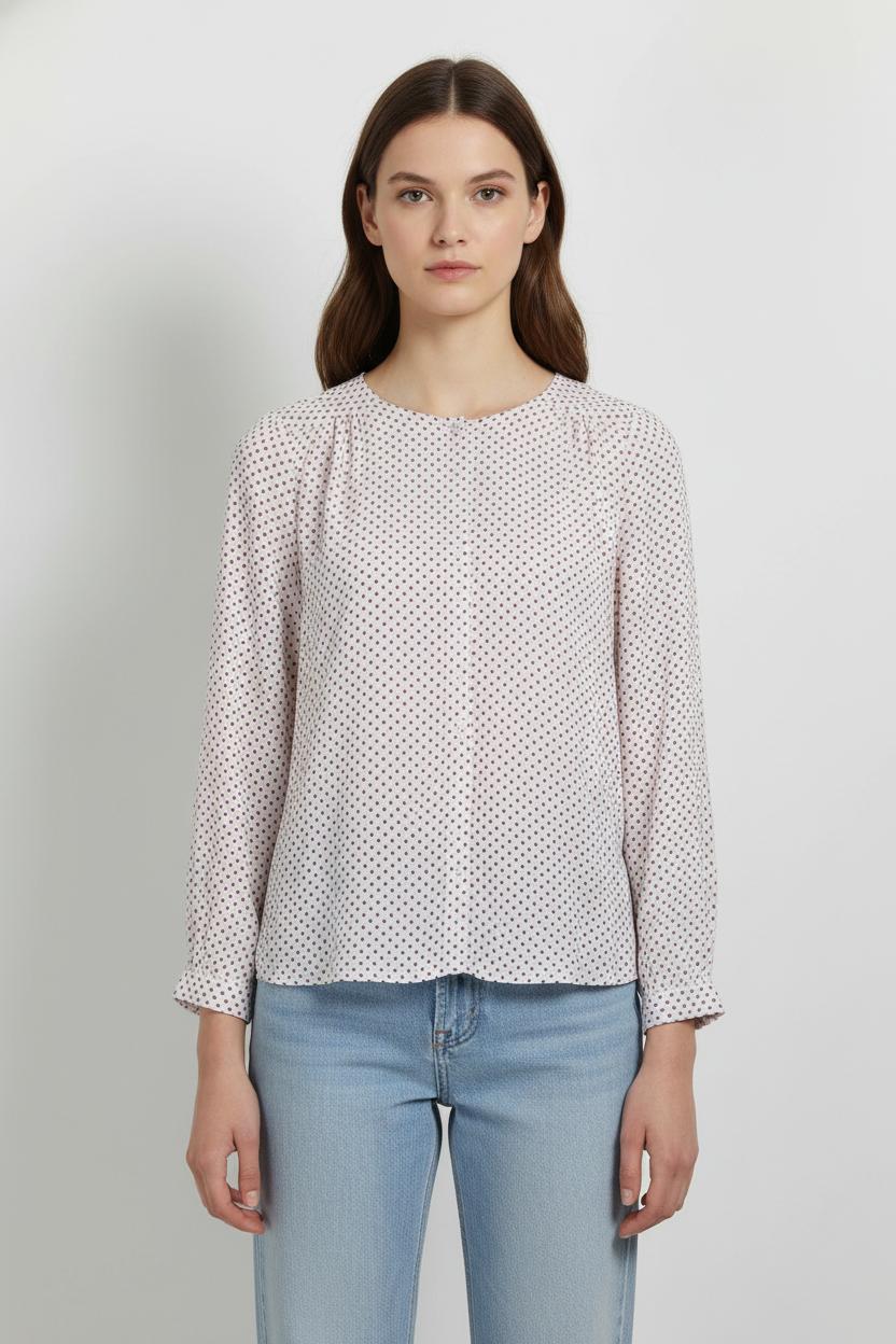 Blouse Blanche et Rouge - Taille S/36 de la marque ba&sh | PARAD103466 - Vendu par Paradigme - Image 1