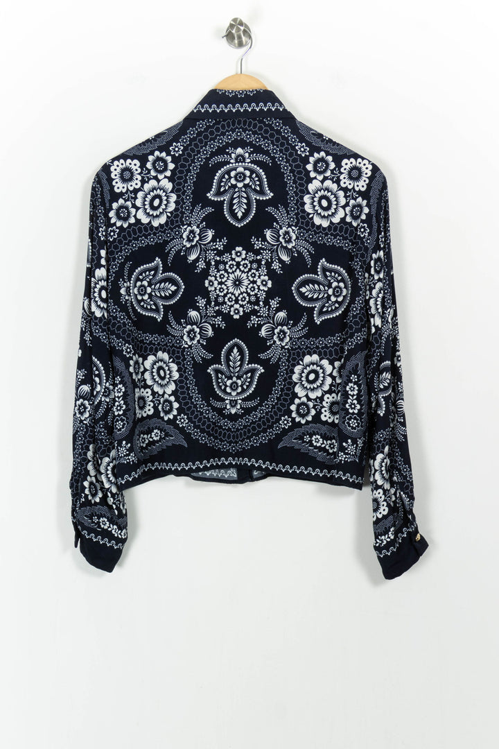 Chemise Bleu et Blanche - Taille S/36 de la marque Maje | PARAD103467 - Vendu par Paradigme - Image 4
