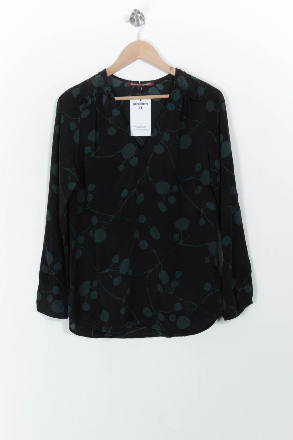 Blouse Noire et Verte - Taille S/36 de la marque Comptoir des Cotonniers | PARAD103468 - Vendu par Paradigme - Image 2