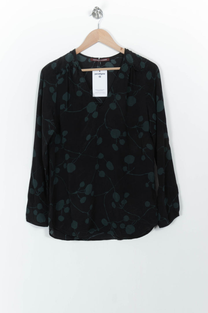 Blouse Noire et Verte - Taille S/36 de la marque Comptoir des Cotonniers | PARAD103468 - Vendu par Paradigme - Image 2