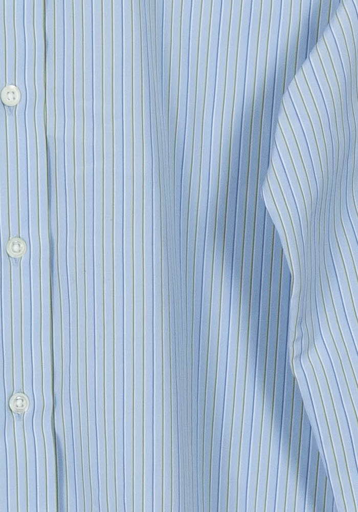 Chemise Rayée Bleue et Blanche - Taille L/40 de la marque Figaret | PARAD103469 - Vendu par Paradigme - Image 3