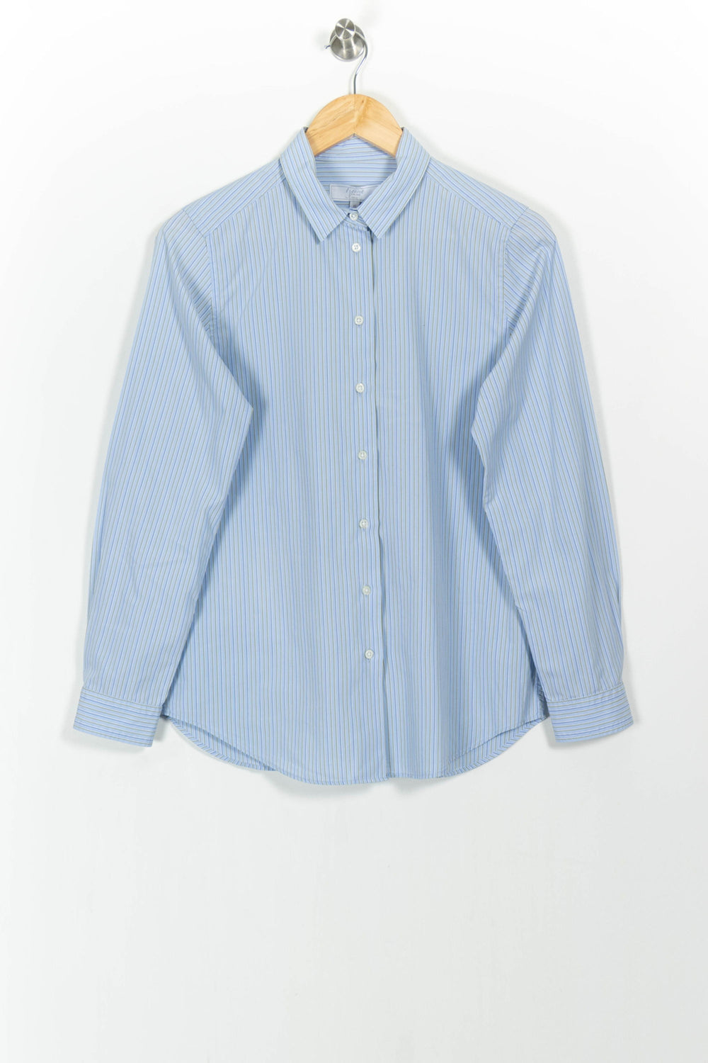 Chemise Rayée Bleue et Blanche - Taille L/40 de la marque Figaret | PARAD103469 - Vendu par Paradigme - Image 2