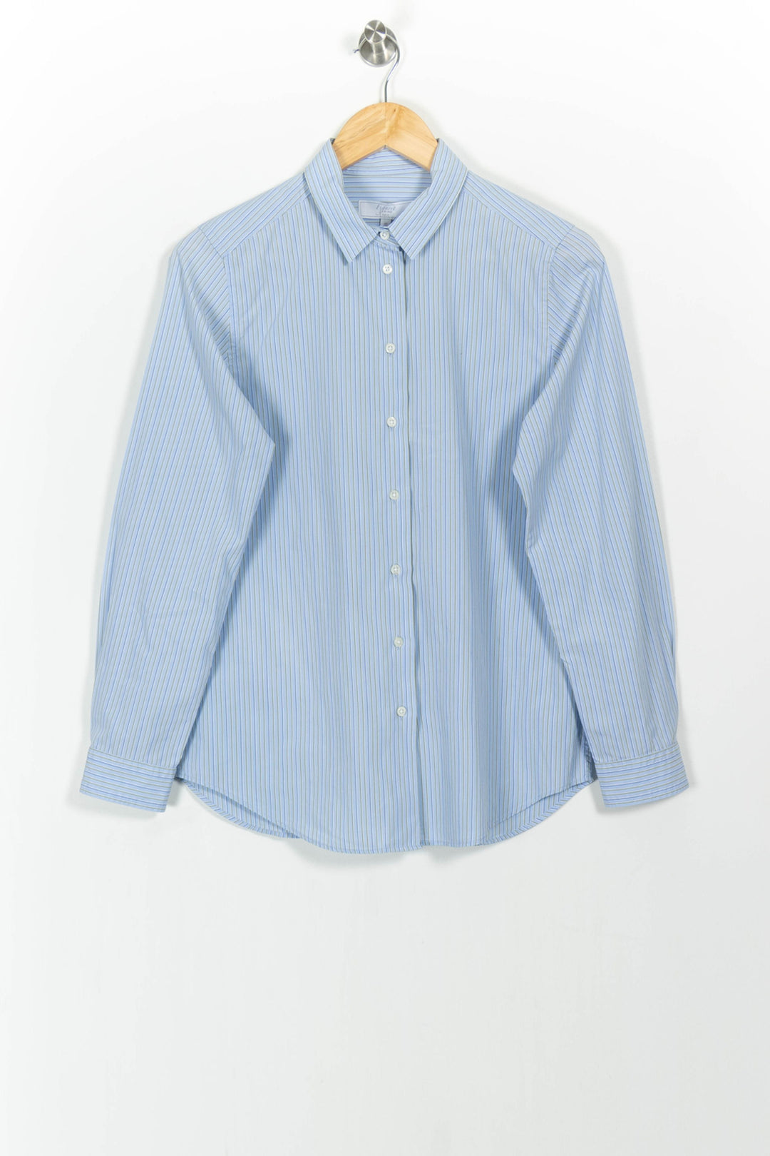 Chemise Rayée Bleue et Blanche - Taille L/40 de la marque Figaret | PARAD103469 - Vendu par Paradigme - Image 2