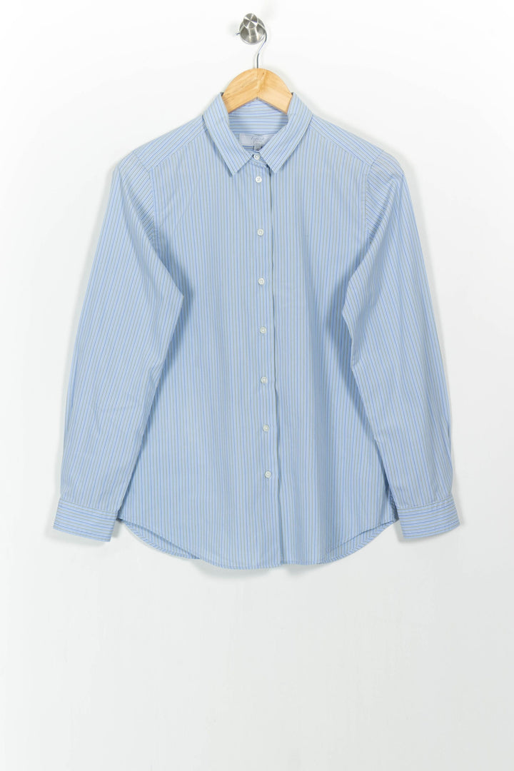 Chemise Rayée Bleue et Blanche - Taille L/40 de la marque Figaret | PARAD103469 - Vendu par Paradigme - Image 2