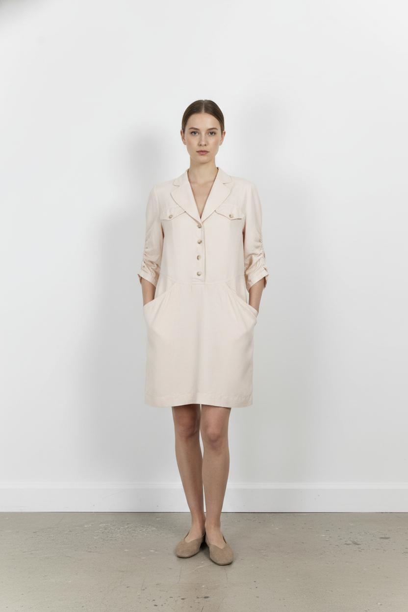 Robe Chemise Rose - Taille M/38 de la marque Claudie Pierlot | PARAD103470 - Vendu par Paradigme - Image 1