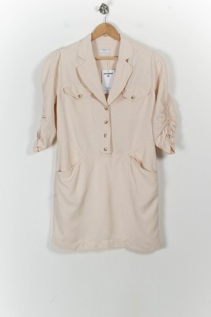 Robe Chemise Rose - Taille M/38 de la marque Claudie Pierlot | PARAD103470 - Vendu par Paradigme - Image 2