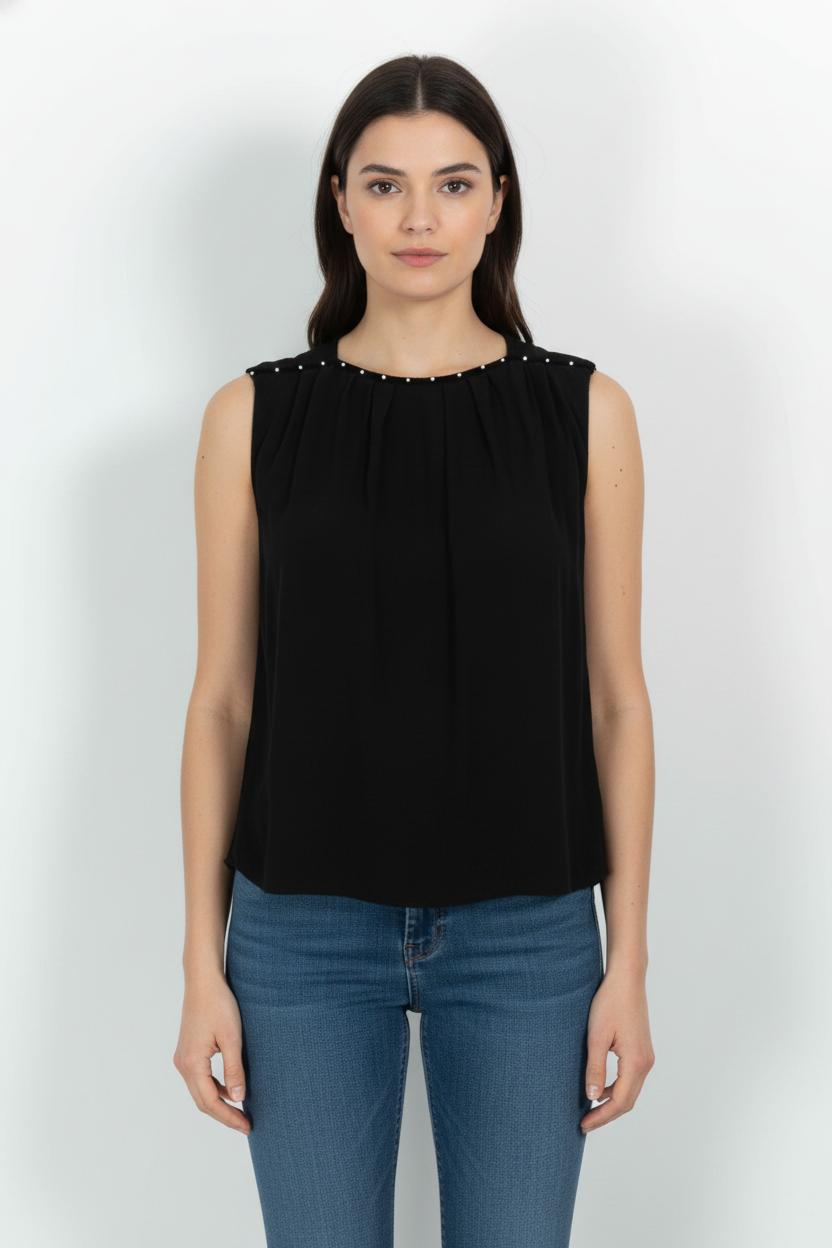 Blouse Noire - Taille M/38 de la marque Maje | PARAD103473 - Vendu par Paradigme - Image 1