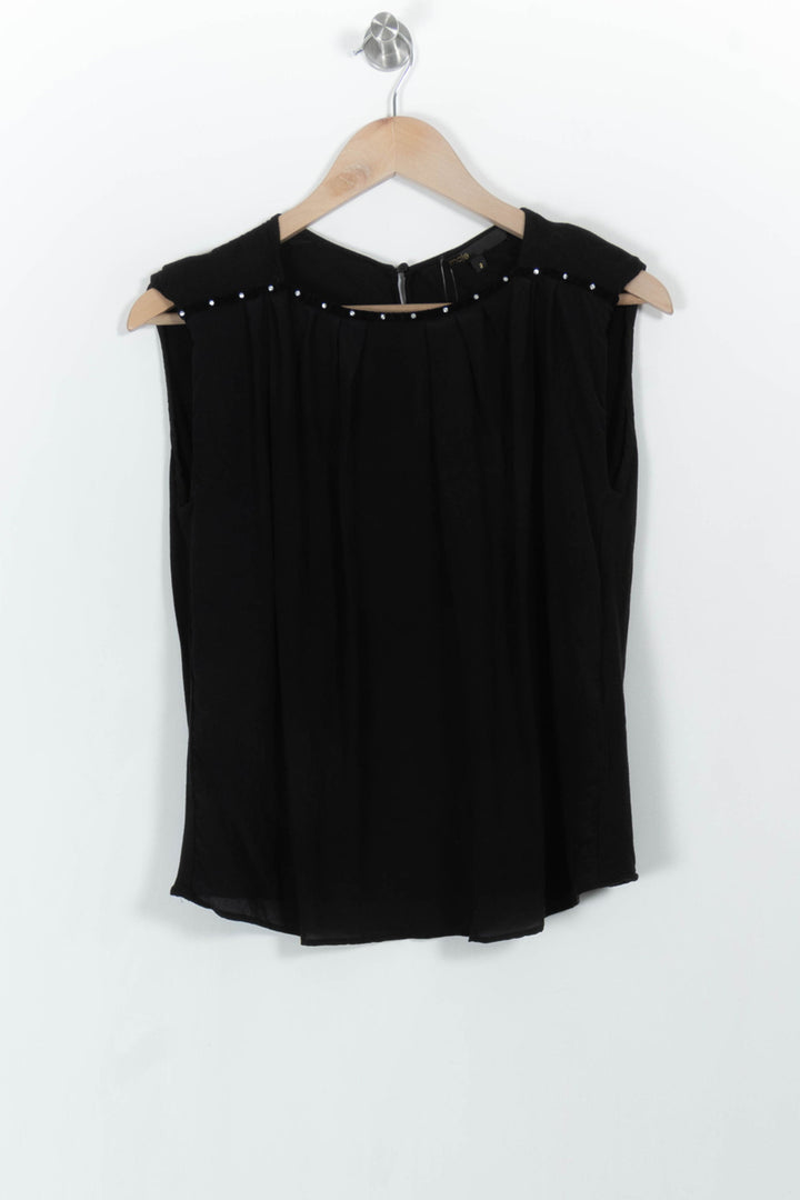 Blouse Noire - Taille M/38 de la marque Maje | PARAD103473 - Vendu par Paradigme - Image 2