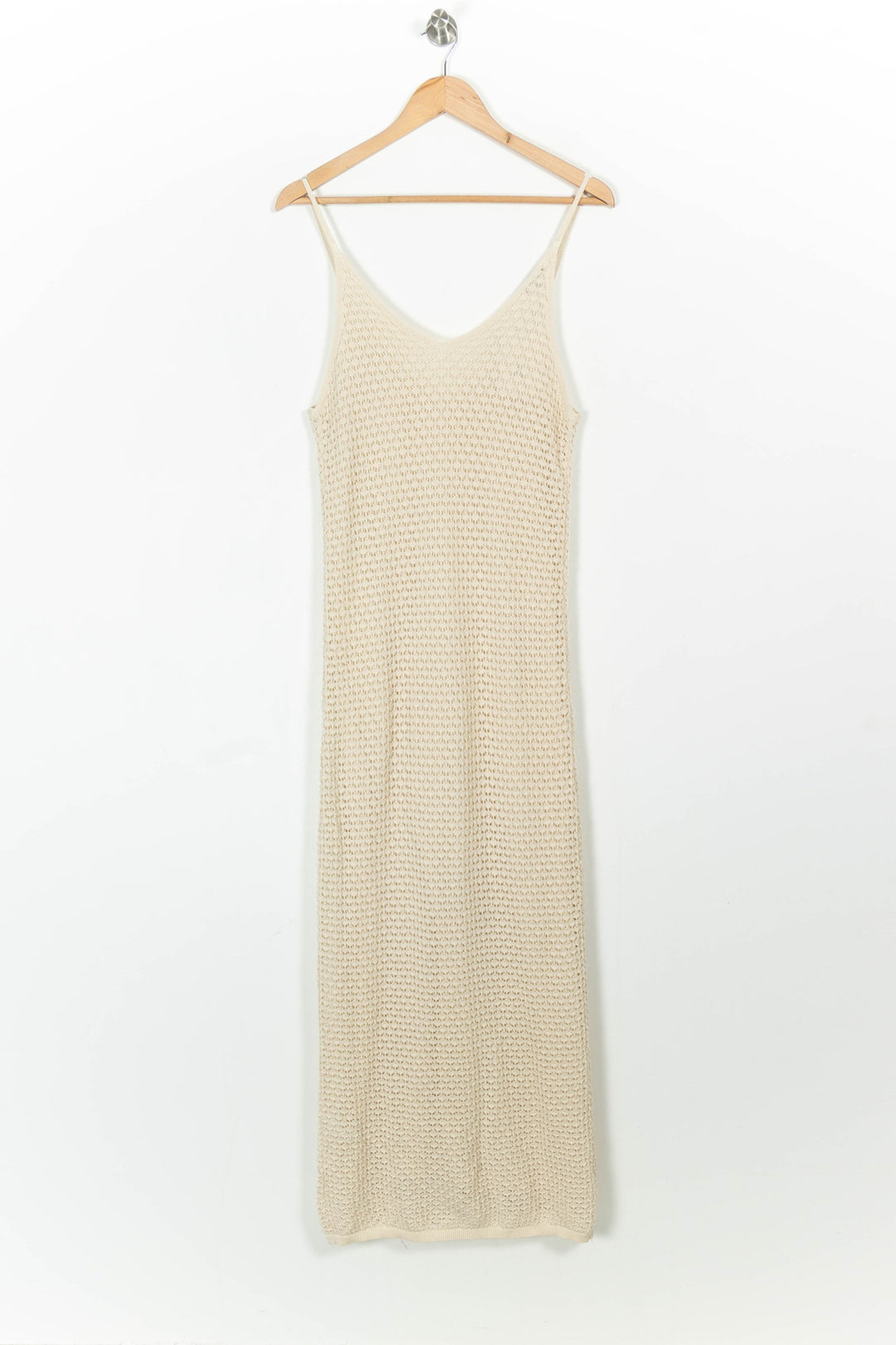 Robe Longue Beige - Taille S/36 de la marque Caroll | PARAD103477 - Vendu par Paradigme - Image 4